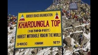 Drive from Leh to Khardung la Pass in Ladakh [upl. by Alfons579]