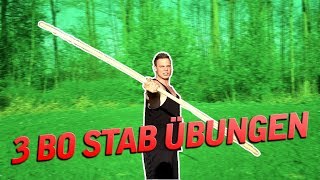 Bo Stab Training für Anfänger Langstock Kampfkunst Bo Stab Tutorial [upl. by Fidelis]