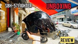 Best Helmet  Steelbird SBH57 Fighter Helmet  Unboxing amp Review  Under 3k  besthelmet [upl. by Isdnyl]