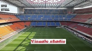 Visuale Stadio San Siro Giuseppe Meazza fila 11 posto 22 Settore 170 primo anello arancio laterale [upl. by Eugenides59]