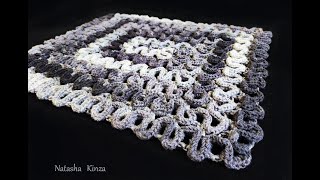 КОВРИК КРЮЧКОМ ЗА 3 ЧАСА knitted carpetgestrickter Teppich [upl. by Ahsasal89]