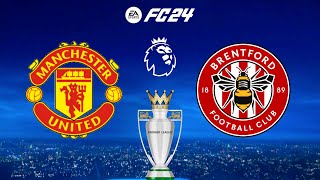 FC 24  Manchester United vs Brentford  Premier League English 2425  PS5™ Full Gameplay [upl. by Akimahs629]