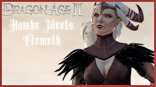 Dragon Age 2 Meeting Flemeth The Witch of The Wilds [upl. by Vyner]