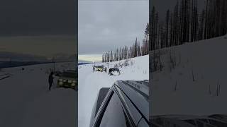 2021 GMC SIERRA AT4 35S SNOW WHEELING shorts shortvideo [upl. by Gifferd]