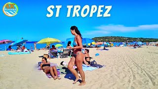 Beach Walk Saint Tropez 4K 💛 Full Walking Tour August 2023🧡 [upl. by Swerdna]