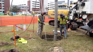 Hydroexcavation installation of caissons at Florida Hospital [upl. by Amal656]