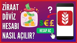 Ziraat Mobilde Döviz Hesabı Nasıl Açılır  Dolar Hesabı Açma [upl. by Cynthla580]