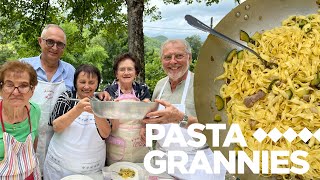 Pasta Grandpas join the Grannies in friendly pasta competition  Pasta Grannies [upl. by Anitsenre]