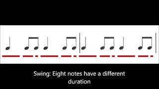 Swing vs straight beat [upl. by Iblehs382]