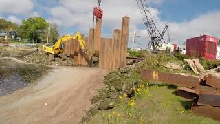 Building A Cofferdam  Time Lapse Part Three [upl. by Jarin615]