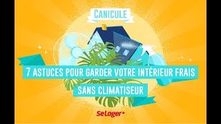 Canicule  Les astuces pour garder son logement frais sans clim [upl. by Temp]