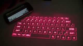 Magic Cube Laser Projection Holographic Keyboard Review [upl. by Yenaiv]