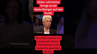 Lafontaine bei Maischberger quotDie Leute müssen vor StrackZimmermann geschützt werdenquot short [upl. by Theall]