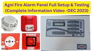 Agni Fire Alarm Panel Full Setup amp Wiring and Installation  Human Sound Hooter Dec 2023 [upl. by Hsirrehc]