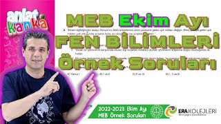 Ekim Ayı Örnek Sorular Fen Bilimleri LGS 2023 [upl. by Mel]