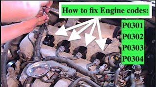 Mazda CX7 P0301P0304 Fix Engine TuneUp [upl. by Atteuqram]