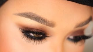 Brown Smokey Eye Tutorial with Top and Bottom Lashes  PatrickStarrr [upl. by Dupuis]