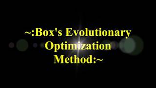 Multivariable Unconstrained Optimization  Boxs Evolutionary Optimization Method Hindi [upl. by Veleda972]