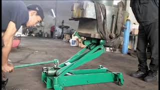 Pengetesan Hydraulic Transmission Jack Stand 2 Ton [upl. by Kerri]