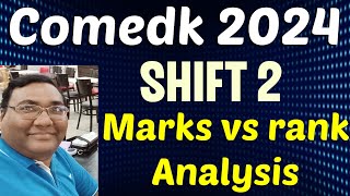 Comedk marks vs rank 2024COMEDK 2024Comedk analysisComedk rank vs marksComedk uget answer key [upl. by Mcgregor]