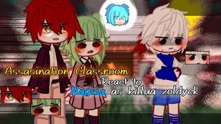 🔪 Assassination classroom react to Nagisa as Killua Zoldyck  English  Indo  Request [upl. by Olumor]