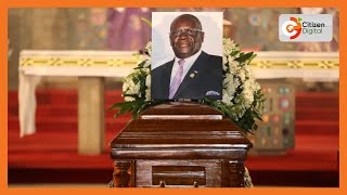 Body of Prof Magoha arrives at Maseno University Odera Akango campus ahead of funeral service [upl. by Walley]