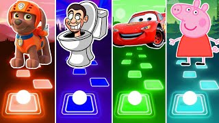 Zuma 🆚 Skibidi Toilets 🆚 Mcqueen Car 🆚 Peppa Pig  Tiles Hop EDM Rush [upl. by Pulcheria63]