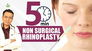 Non Surgical Rhinoplasty 👃5 Min Nose Job in India by Dr Sandeep Bhasin  Care Well Medical Centre [upl. by Shepley]