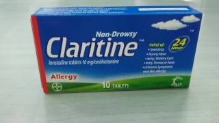 Claritin 10 mg tablets كلاريتين 10 ملجم  نظرة سريعة لشكل العلبة والثمن والمادة الفعالة [upl. by Nnateragram142]