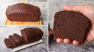 Basic Plain amp Soft Chocolate Sponge Cake Recipe Without Oven  Yummy [upl. by Kurtzig]