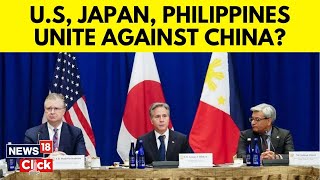 US Aims To Bolster Front Against China At Talks With Leaders Of Japan Philippine  N18V  News18 [upl. by Asilam134]