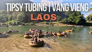 TIPSY TUBING VANG VIENG LAOS  4K [upl. by Yvor]