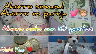 Ahorro semanal 🥰Mi esposo comenzo ahorrar🙊Nuevo reto💕 home organization finanzas Metas en pareja [upl. by Bringhurst]