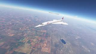 MSFS Concorde KMIAKLAX full flight [upl. by Kubiak]