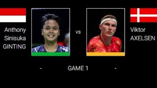 LINING Hong Kong Open 2024 Anthony Ginting vs Viktor AXELSEN [upl. by Frye414]