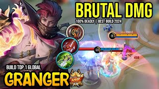 GRANGER BEST BUILD 2024  BUILD TOP GLOBAL GRANGER GAMEPLAY  MOBILE LEGENDS✓ [upl. by Egin]