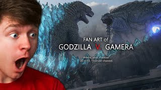 Reacting to GODZILLA vs GAMERA the MOVIE [upl. by Marieann729]