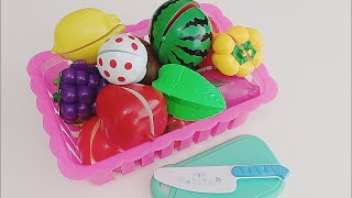 Cutting Plastic Fruit Watermelon and Vegetable ASMR [upl. by Anthia]