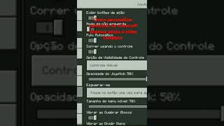 Como personalizar comtroles do minecraft bedrock [upl. by Ahsimik]