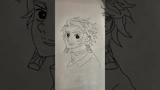 Drawing Tanjiro from Demon Slayer [upl. by Drisko]