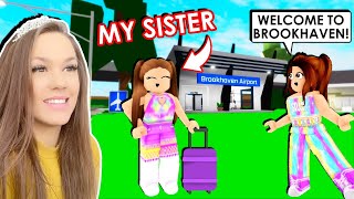 My Sister Moved Into BROOKHAVEN With Me Roblox Roleplay [upl. by Sabu]