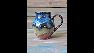 LAYERING AMACO GLAZES ANCIENT COPPER SAPPHIRE FLOAT AND OATMEAL [upl. by Kcirderf]