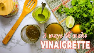 VINAIGRETTE Salad Dressing 3 Different Ways  The Daily Meal [upl. by Neerahs491]