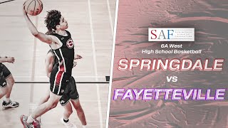 2024 Springdale High School Basketball  Springdale vs Fayetteville [upl. by Yentyrb]