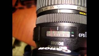 Canon 1785 USM problem with AF and diaphragm [upl. by Aloisius369]