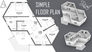 Rhino Floor Plan For Beginners [upl. by Blatman273]