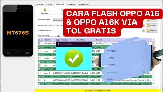 HOW TO FULL FLASH OPPO A16 amp OPPO A16K  Cara Flashing Oppo A15 amp A15k via Tool Gratis Tested [upl. by Range]