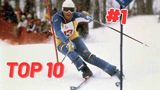 Top 10 Greatest Men Alpine Skiers of All Time [upl. by Yenaled931]