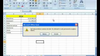 tutorial foglio di lavoro Excel lezione 3 come eliminare un foglio di lavoro [upl. by Novart]