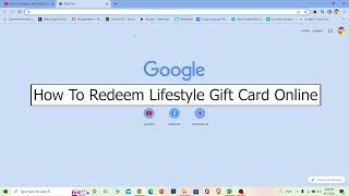 How To Redeem Lifestyle Gift Card Online 2023  Activate amp Use Lifestyle Gift Cards [upl. by Hcnarb]